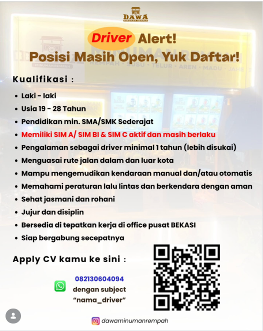 Info Loker Driver